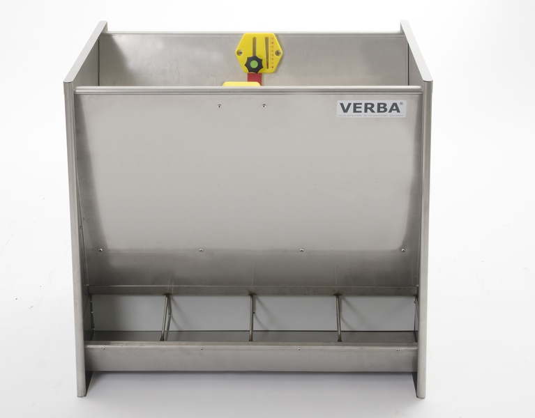 A00-1137 Stainless Steel SL473D Stainless Steel piglet dry feed trough Stainless steel piglet feeder, 4 compartments