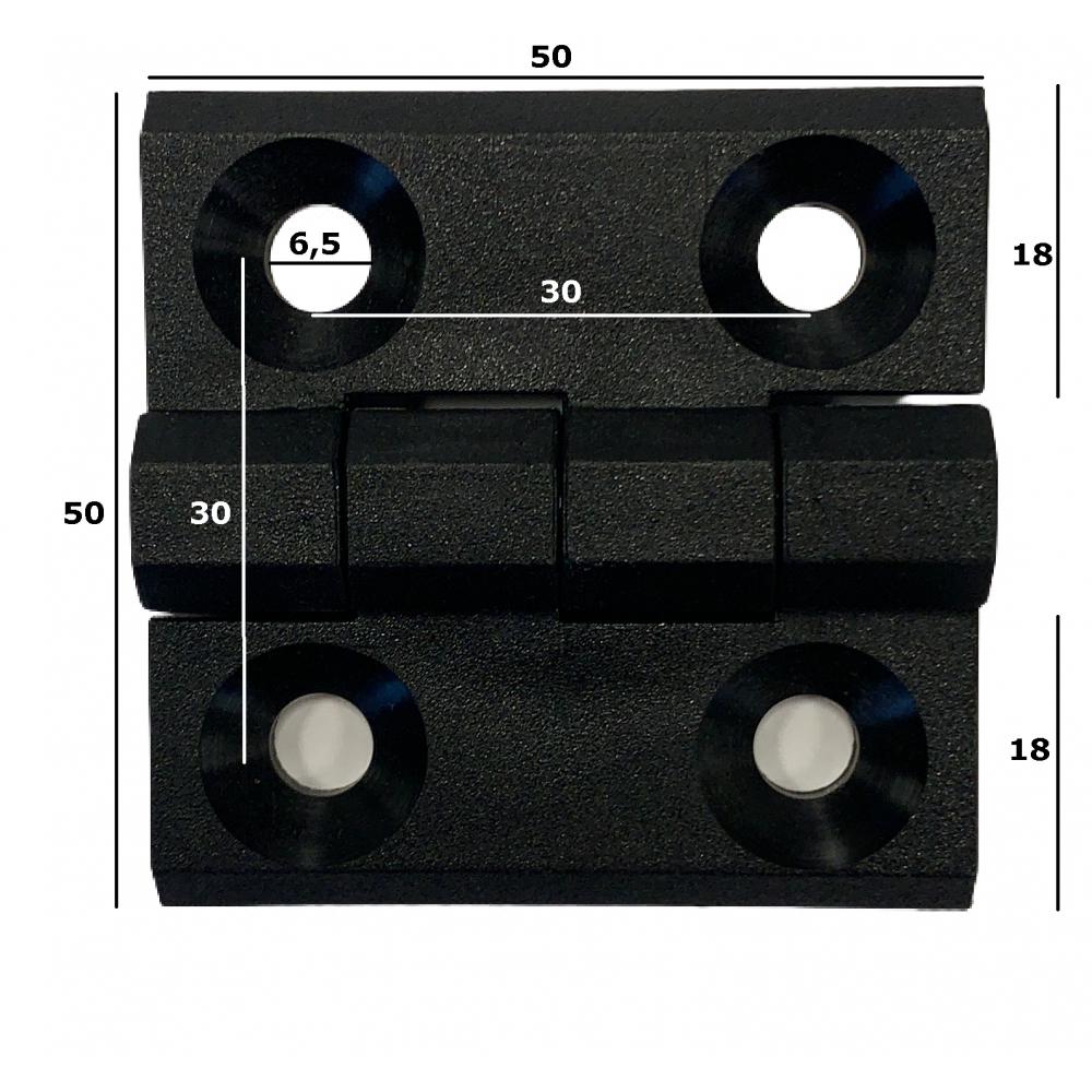 Plastic hinge 50x50 50x50 plastic hinge