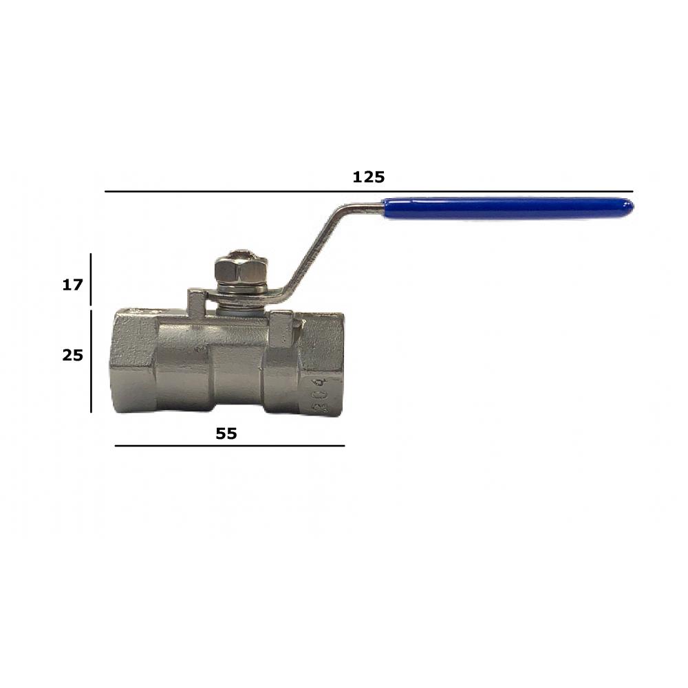 Stainless steel ball valve with dimensions Stainless steel ball valve
